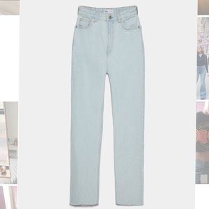 Zara hi-rise straight leg Jeans
